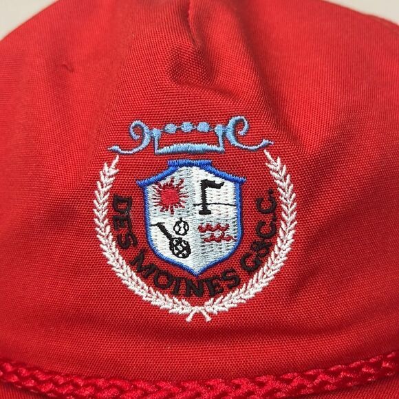 VINTAGE Union Made Des Moines Golf & Country Club Mesh Rope Hat - Picture 5 of 9
